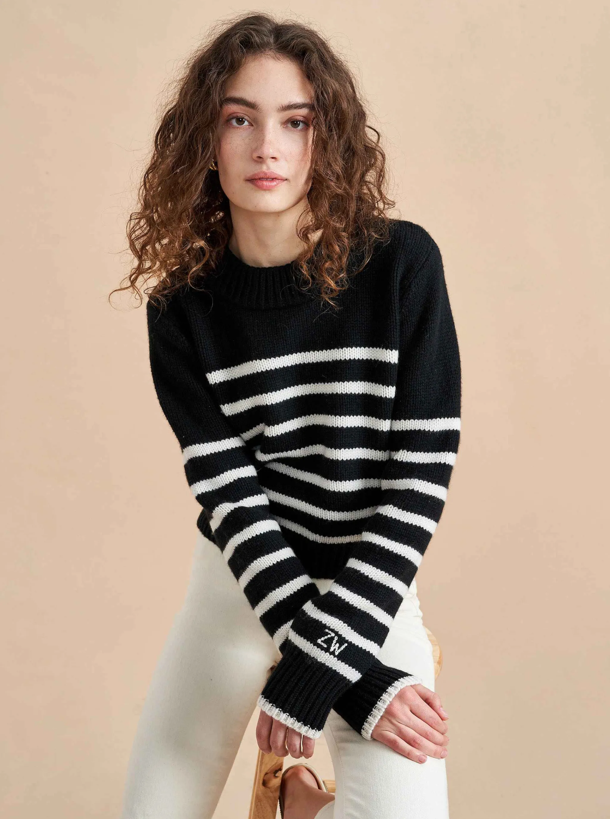 La Ligne Sweaters*Mini Marin Sweater Ice/Lime