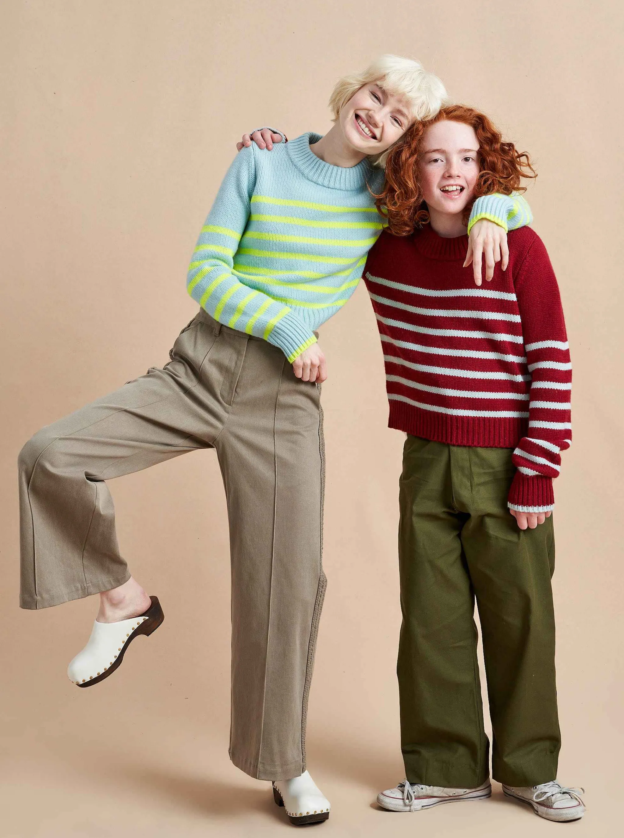La Ligne Sweaters*Mini Marin Sweater Ice/Lime