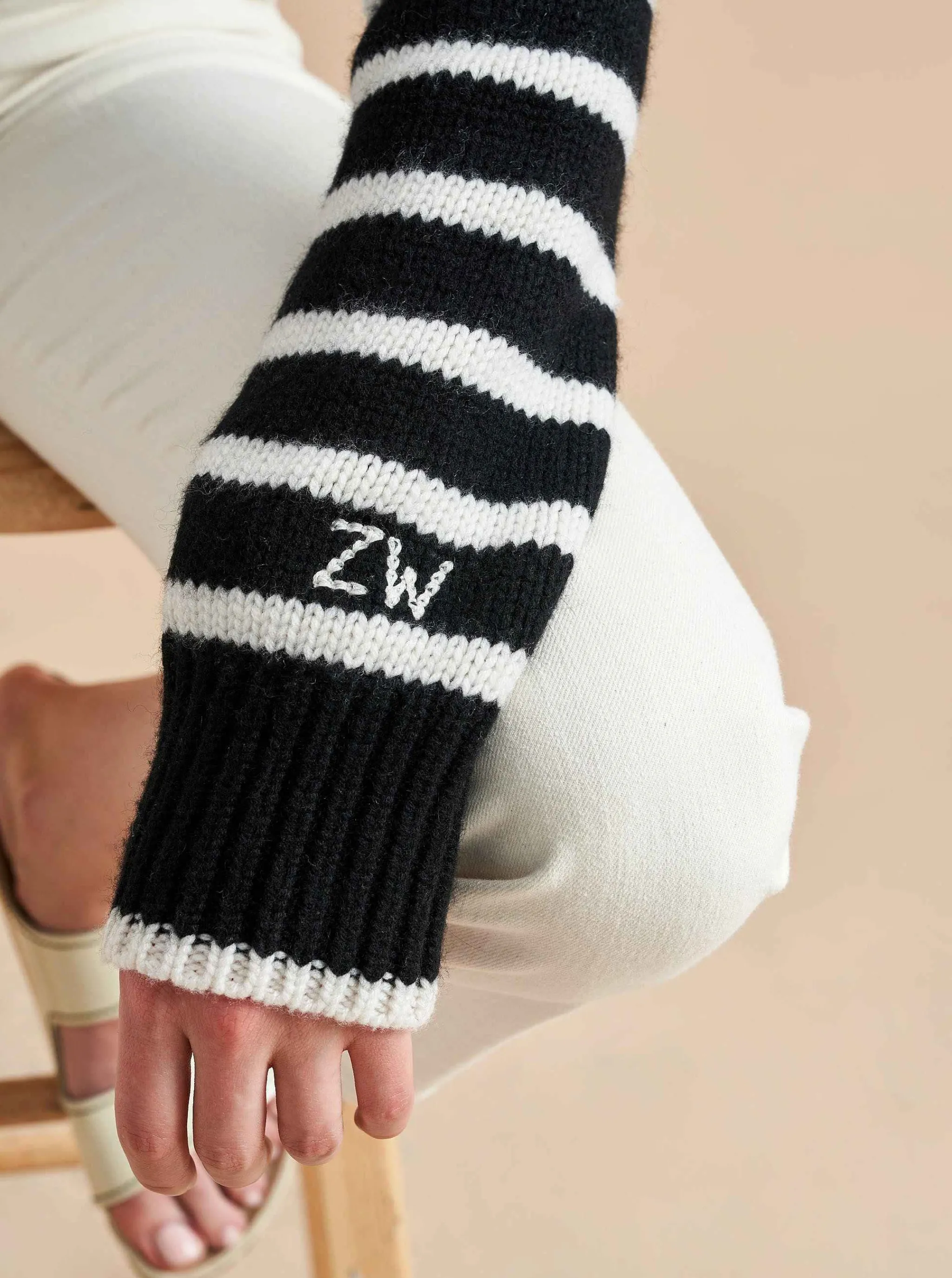 La Ligne Sweaters*Mini Marin Sweater Ice/Lime