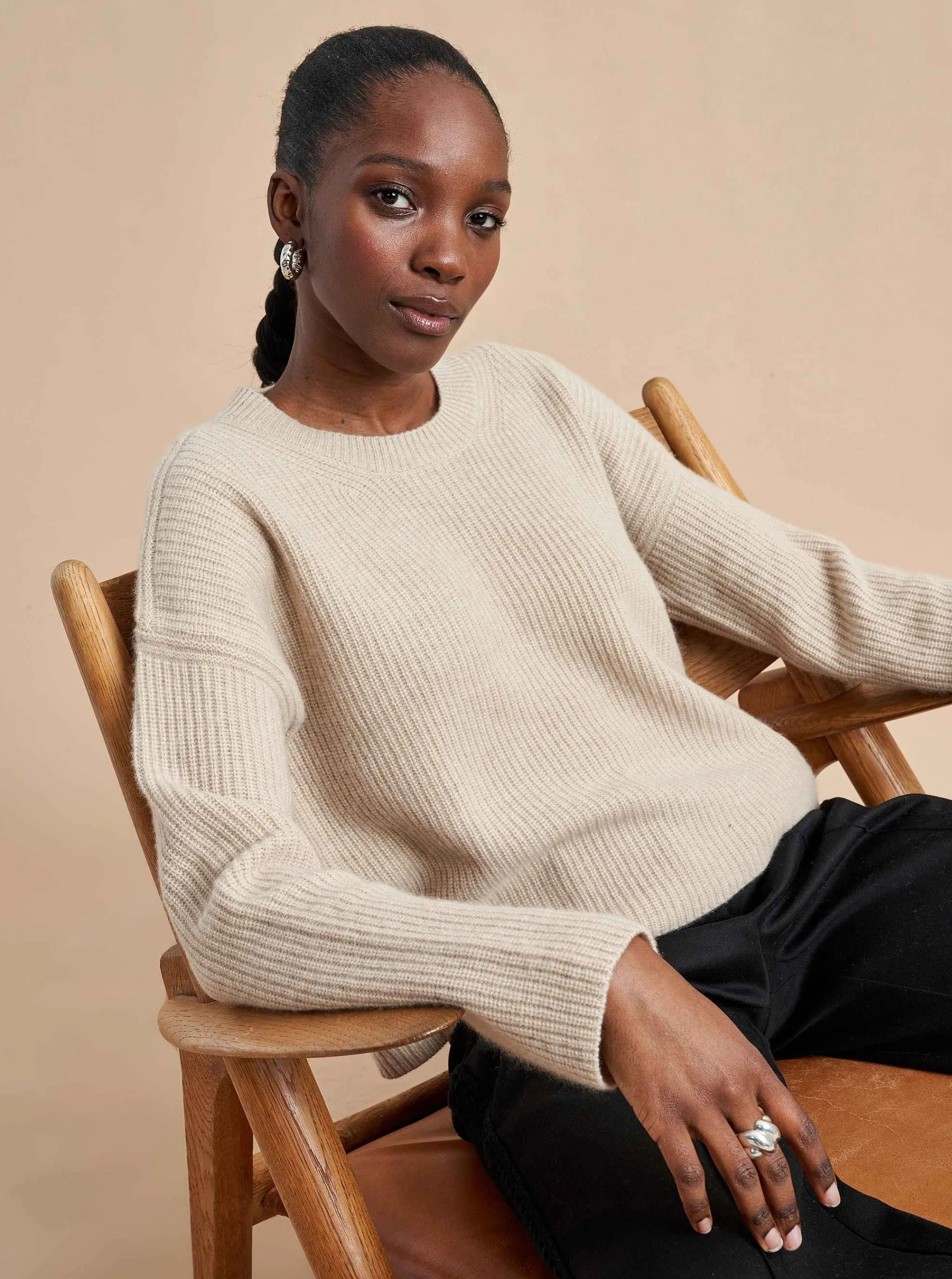 La Ligne Sweaters*Mini Toujours Sweater Tan